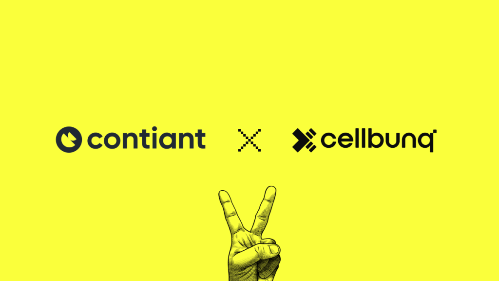 containt sign with cellbunq